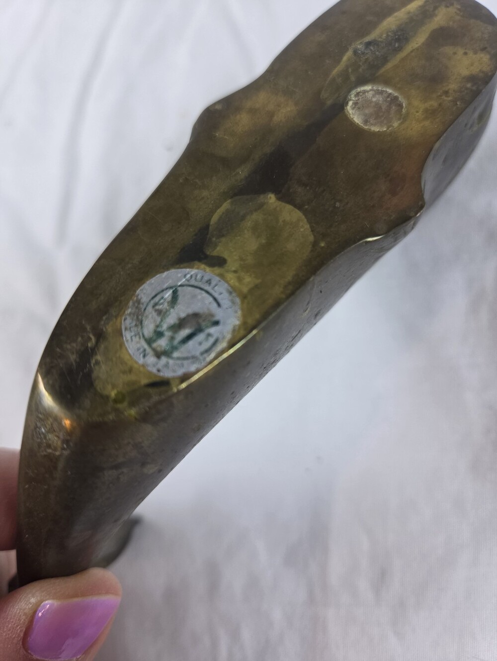 Vintage Brass Whale Figure - Picture 6 of 8